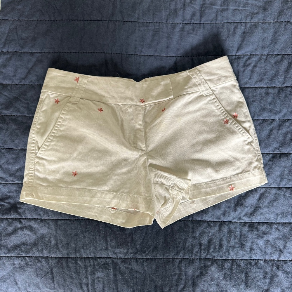 J. Crew Chino Shorts with Starfish / Stars Size 4